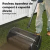 Wiltec Rouleau Épandeur Compost 1100 x 640 x 400 mm Noir Voir les images du produit 4