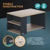CASARIA Couchtisch mit Stauraum Holz-Grau Produktbild-Vorschau 5