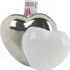 Casablanca Spardose Hearts weiss/silber,Ker. H.13cm  Höhe: Produktbild-Vorschau 3