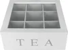 Teebox 9 Fächer Holz weiß Teekiste Teebeutelbox Tee Produktbild-Vorschau 11