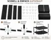 Stoffschrank (XXL)| Faltbarer kleiderschrank mit Produktbild-Vorschau 4