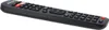 A black remote control with red buttons is shown against a white background. Produktbild-Vorschau