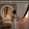 S'AFIELINA LED Badezimmerspiegel Rund Ø80 cm, Schwarzer Produktbild-Vorschau 4