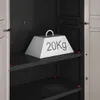 KETER Pro Hoher Lagerschrank, Schwarz/Grau, 972120 Produktbild-Vorschau 3
