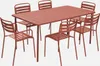 sweeek - Gartentisch aus Stahl 2 Sessel und 4 Stühle - Produktbild-Vorschau 1
