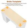 SONNI Cassettiera bianca 120x40x75cm, cinque cassetti, Anteprima dell’immagine prodotto 5