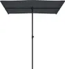 vidaXL Parasol avec mât en aluminium 180x110 cm noir Voir les images du produit 4