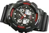 A close-up studio shot of a black G-Shock watch with red accents. Náhľad obrázku produktu
