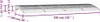 vidaXL Auvent de porte Gris 350x100 cm Polycarbonate Voir les images du produit 7