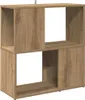 vidaXL Artisan dubová knihovna 60x24x63 cm materiál na bázi Náhled obrázku produktu 1