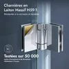 doporro Cabine de Douche en Angle Transparent 90x80x190cm Voir les images du produit 6