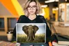 MuchoWow® Laptop Aufkleber Sticker Cover Elefant - Tiere - Produktbild-Vorschau 5