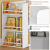 Kinderregal mit Sitzbank 125 cm Weiß MDF Produktbild-Vorschau 6
