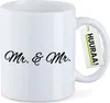 Huuraa Kaffeetasse Mr. & Mr. Schriftzug 330ml Weiß Keramik Produktbild-Vorschau 1