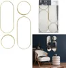 Miroir Dã©co Rond Et Ovale Versa Dore X4 M4 - Cmp Voir les images du produit 3