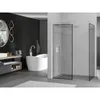 Mexen Kioto Duschwand Walk-in 130 x 80 cm, schwarzes Produktbild-Vorschau 2