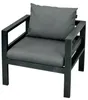 A gray outdoor armchair with cushions. Podgląd zdjęcia produktu