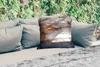 MuchoWow® Outdoor Kissen - Sturm - Gold - Abstrakt - 50x50 Produktbild-Vorschau 2