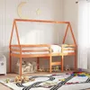vidaXL Dach für Kinderbett Wachsbraun 209x85,5x88 cm Produktbild-Vorschau 2