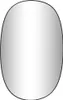 A product image of an oval mirror with a black frame against a white background. Podgląd zdjęcia produktu