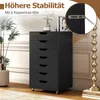 COSTWAY Rollcontainer mit 7 Schubladen, Aktenschrank mit Produktbild-Vorschau 6