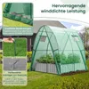 COSTWAY Gewächshaus mit Abdeckung, Rolltür, Fenster, Produktbild-Vorschau 4