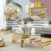 MODFU Couchtisch Oval Sicherheitsglas mit Ablagefach Produktbild-Vorschau 5