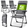 Casaria Set 4 Sedie da Giardino Pieghevoli Regolabili 7 Anteprima dell’immagine prodotto 9