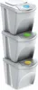 Prosperplast Recyclingbehälter 75l 3 Einheiten Weiß  Weiß Produktbild-Vorschau 1