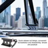 Fahrrad Gabelhalter Aluminium Schwarz mit Schnellspanner Produktbild-Vorschau 5