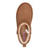 A top-down view of a single brown boot with a white tag inside. Náhled obrázku produktu