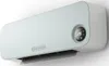 A wall-mounted electric heater with a digital display. Produktbild-Vorschau