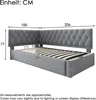 Merax Polsterbett Tagesbett 90x200cm mit hydraulischem Produktbild-Vorschau 6