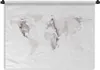 MuchoWow® Wandteppich Wandbehang Weltkarte - Marmor - Grau Produktbild-Vorschau 1