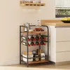 iropro casier à vin 4 étages petit casier à bouteilles pour Voir les images du produit 6