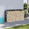 vidaXL Přístřešek na palivové dřevo antracit 180x45x100 cm Náhled obrázku produktu 2