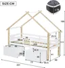 Flieks Etagenbett 90x200cm mit 2 Schubladen, Kinderbett Produktbild-Vorschau 7
