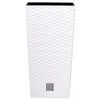 Blumenkübel 16,3 L Rattan-Optik Weiss Pflanzkübel h. 42 cm Produktbild-Vorschau 3