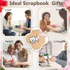 Kleines Fotoalbum zum Selbstgestalten,17x17cm Scrapbook 20 Produktbild-Vorschau 6