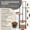 TTL HOME Pflanzenregal TOWER mit Rollen 5 Etagen 112cm Holz Produktbild-Vorschau 2