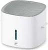 A white humidifier with a gray ribbed top and a blue water level indicator. Podgląd zdjęcia produktu