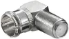 goobay Winkeladapter 90° Quick F Stecker auf F Kupplung Anteprima dell’immagine prodotto 1