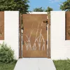 Gartentor 100x150 cm Cortenstahl Gras-Design Produktbild-Vorschau 2