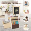 Kinder-Kunststaffelei-Set mit Kreidetafel und Whiteboard Produktbild-Vorschau 3