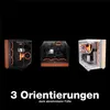 Three computer cases are displayed in different orientations against a black background, with text below indicating "3 Orientations". Produktbild-Vorschau