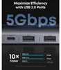 Stacja dokująca 7w1 Anker Nano 100W 2xUSB-C, 2xUSB, 1xHDMI, Podgląd zdjęcia produktu 4