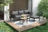 Gartenmöbel-Set Eckgarnitur mit Sofa, Couchtisch & Produktbild-Vorschau 6
