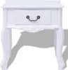 noční stolek vidaXL White MDF Náhled obrázku produktu 1
