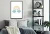 MuchoWow® Gerahmtes Poster Regenbogen - Herzen - Wolken - Produktbild-Vorschau 4
