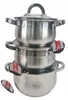 set de 8 casseroles en acier Belly Voir les images du produit 3